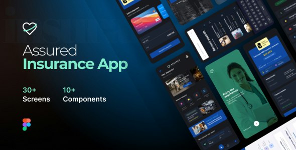Assured | 30 Insurance Mobile App UI Kit template