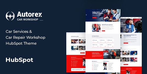 Autorex - Car Service &amp; Workshop HubSpot Theme