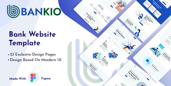Bankio -Bank Website Figma Template