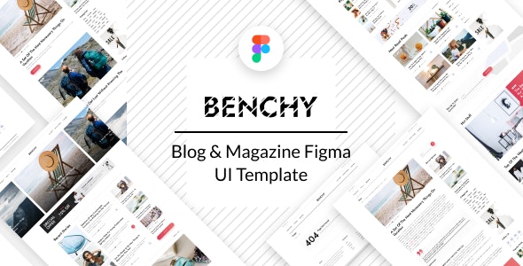 Benchy - Blog &amp; Magazine Figma UI Template