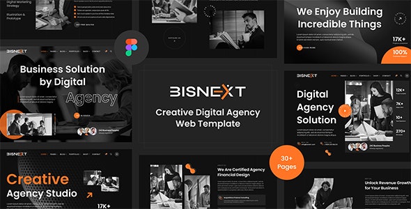 Bisnext - Creative Digital Agency Web Template