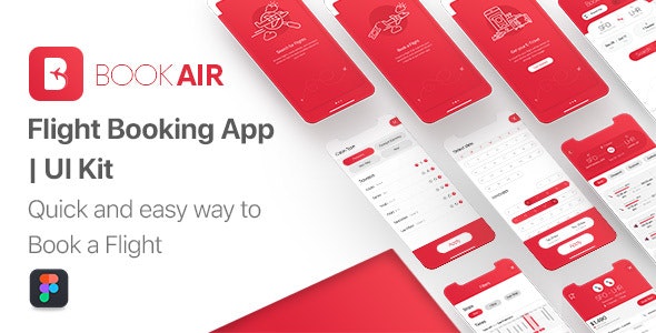 BookAir - Figma UI Kit for Mobile App