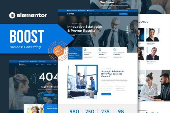 Boost - Business Consulting Elementor Template Kit