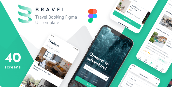 Bravel - Travel Booking App Figma UI Template