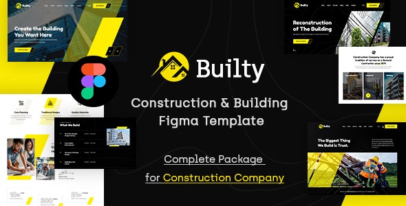 Builty - Industrial and Building Construction Figma Template