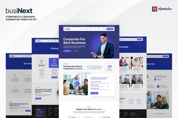 Businext - Corporate Business Elementor Template Kit