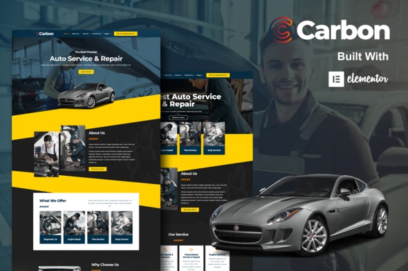 Carbon - Car Service Elementor Template Kit