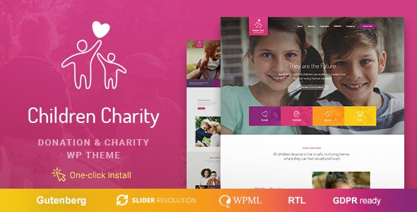Children Charity - Nonprofit &amp; NGO WordPress Theme