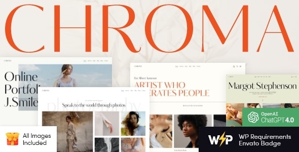 Chroma - Photography Portfolio WordPress Theme