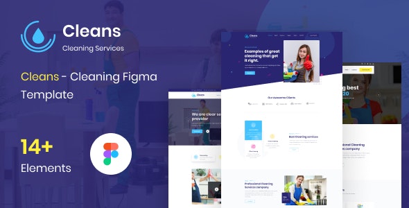 Cleans - Cleaning Figma Template