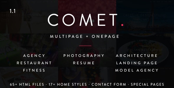 Comet - Creative Multi-Purpose Drupal Theme
