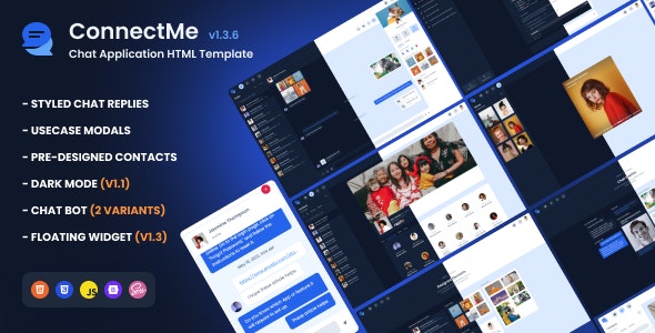 ConnectMe - Chat Application HTML Template