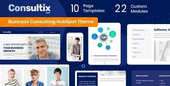 Consultix - Business Consulting HubSpot Theme