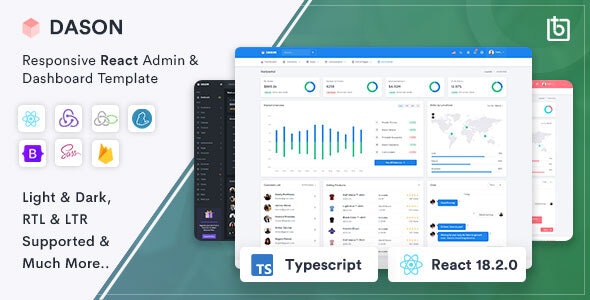 Dason - React Admin &amp; Dashboard Template