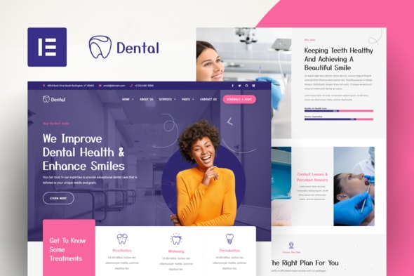 Dental - Dentist Clinic &amp; Medical Elementor Template Kit