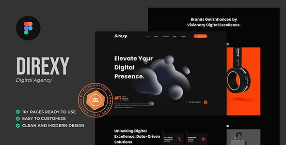 Direxy - Digital Agency Figma Template