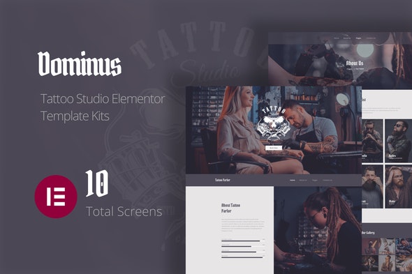 Dominus - Tattoo Studio Elementor Template Kits