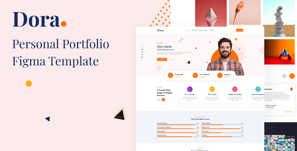 Dora Personal Portfolio Figma Template