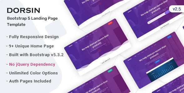 Dorsin - Bootstrap 5 Landing Page Template