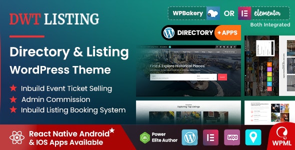 DWT - Directory &amp; Listing WordPress Theme
