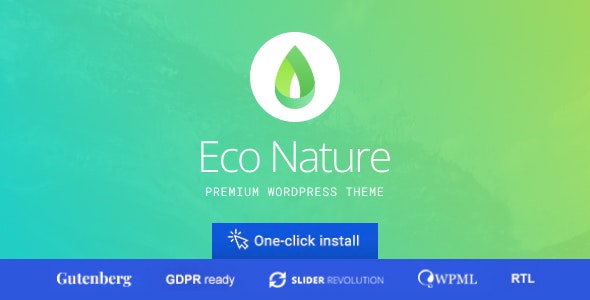 Eco Nature - Environment &amp; Ecology WordPress Theme