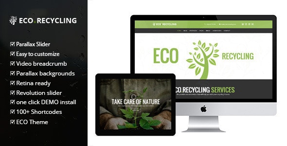 Eco Recycling - Ecology &amp; Nature WordPress Theme