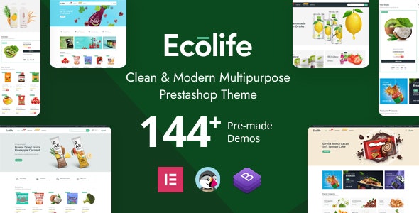 Ecolife Elementor - Multipurpose Prestashop 1.7.x, 8.x Theme