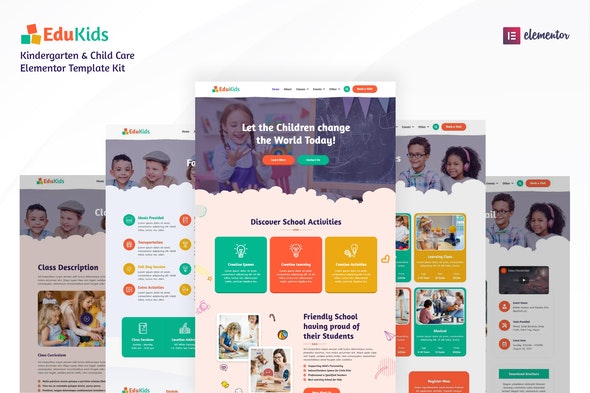 Edukids – Kindergarten &amp; Child Care Template Kit