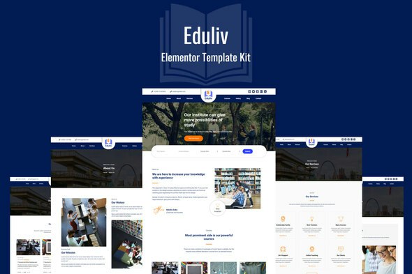 Eduliv - Education Elementor Template Kit