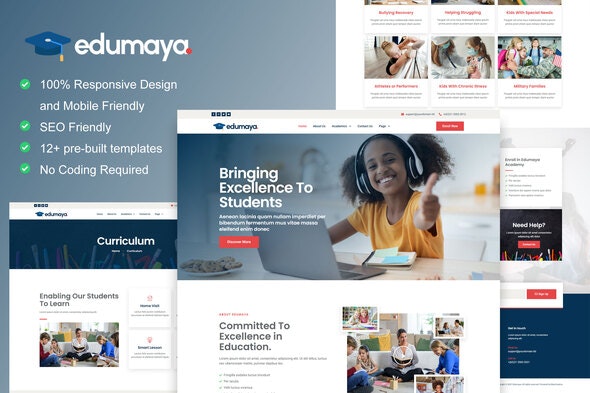 Edumaya - Homeschool Elementor Template Kit