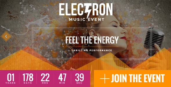 Electron - Event Concert &amp; Christmas New Year Conference Theme