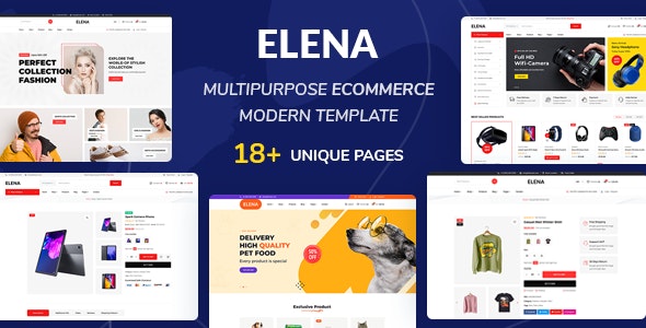 Elena - Multipurpose Ecommerce Figma Template