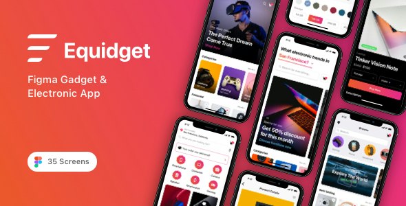 Equidget - Figma Gadget &amp; Electronic App