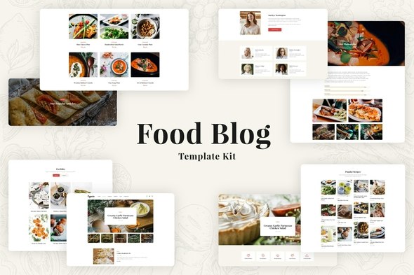 Especio - Food Blog Elementor Pro Template Kit