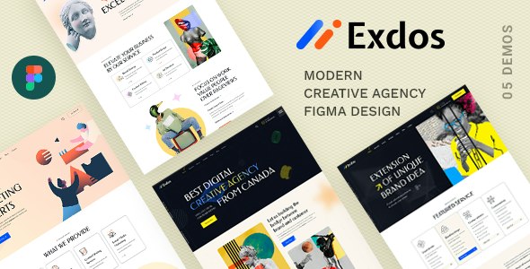 Exdos - Creative Agency Figma Template
