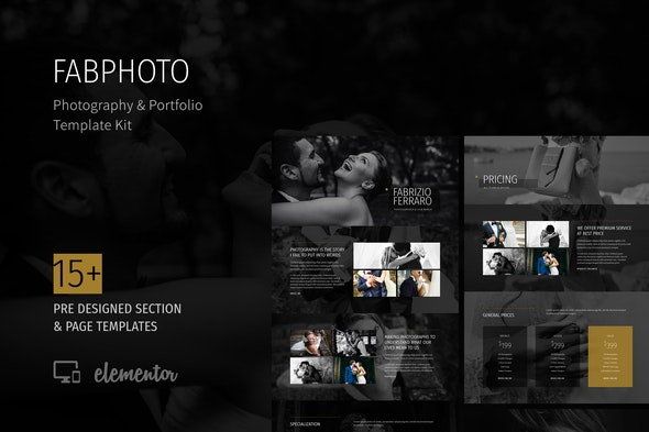 FabPhoto - Photography and Portfolio Template Kit