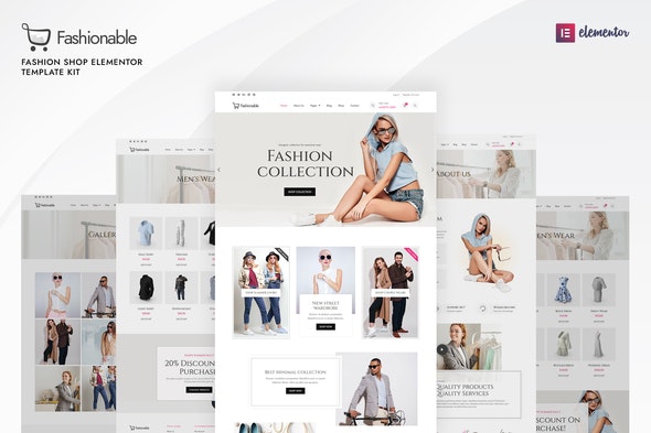 Fashionable - Fashion Shop Elementor Template Kit
