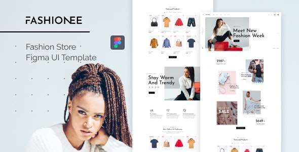 Fashionee - Fashion Store Figma UI Template