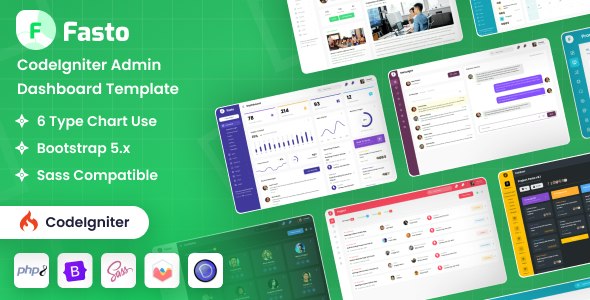 Fasto - CodeIgniter Admin Dashboard Template