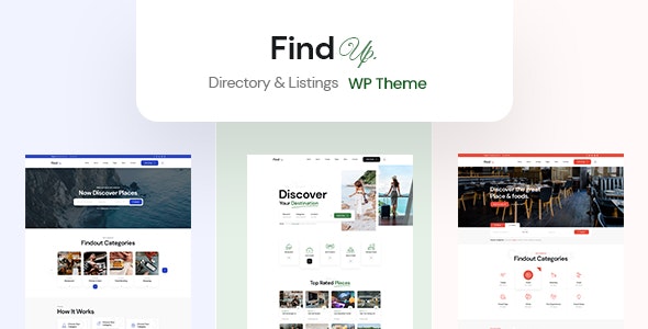Findup - Directory &amp; Listing WordPress Theme + RTL