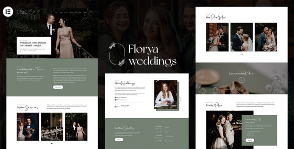 Florya - Wedding and Event Planner Elementor WordPress Theme