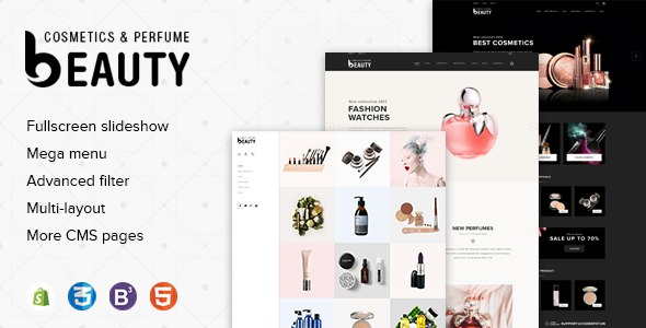 Fragrances Perfumes &amp; Cosmetics Store Premium Shopify Theme