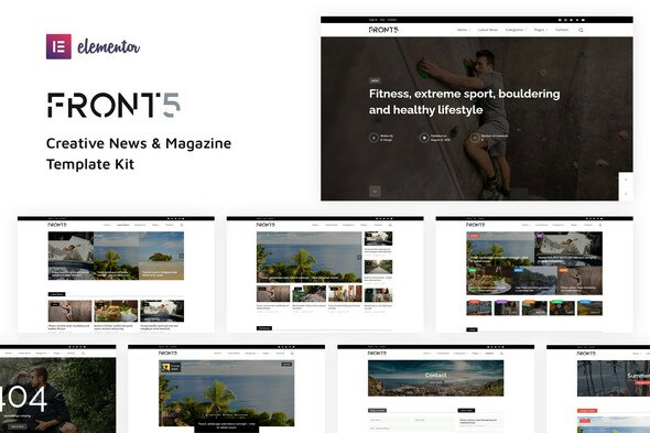 FrontFive - Creative News &amp; Magazine Template Kit