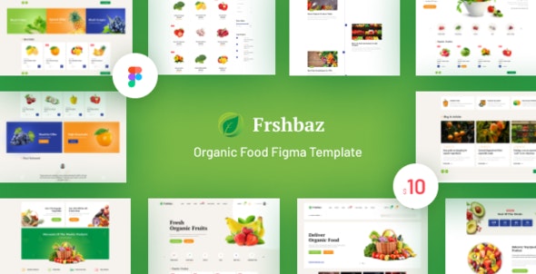 Frshbaz - Organic Food Figma Template