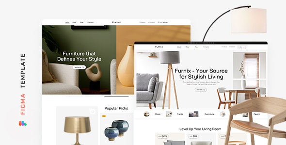 Furnix – Furniture Store Template for Figma