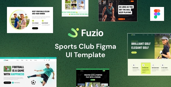 Fuzio | Sports Club Figma UI Template