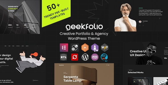 Geekfolio - Elementor Creative Portfolio &amp; Agency WordPress Theme
