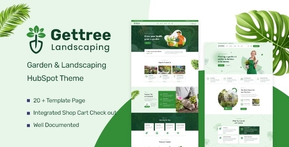 Gettree – Garden &amp; Landscaping Ecommerce HubSpot Theme