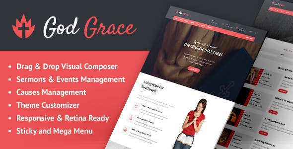 God Grace: Church WordPress Theme