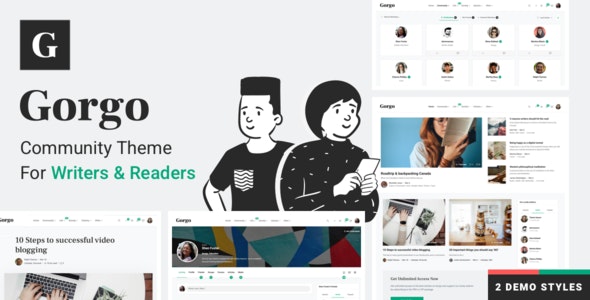Gorgo - Multi-Purpose Collaborative Blog &amp; Community BuddyPress Theme